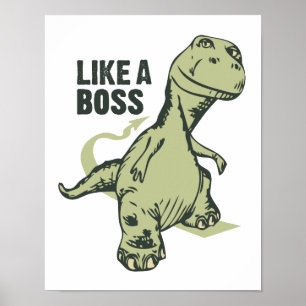 Dinosaur als een Baas-afbeelding Poster