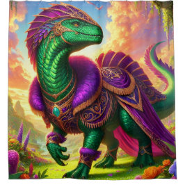 Dinosaur Art Douchegordijn