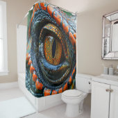 Dinosaur Art Douchegordijn (In situ)