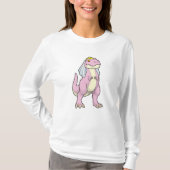 Dinosaur as Bride at Wedding with Veil T-shirt (Voorkant)