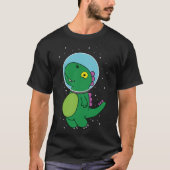 Dinosaur astronaut kindercadeau voor ruimtefans t-shirt (Voorkant)