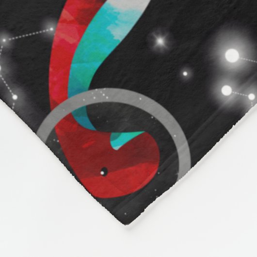 Dinosaur Astronauts Waterverf Space Kinder Dino Fleece Deken (Hoek)