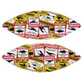 Dinosaur Attentie Signs American Football (Panelen)