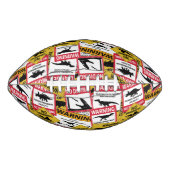 Dinosaur Attentie Signs American Football (Voorkant)