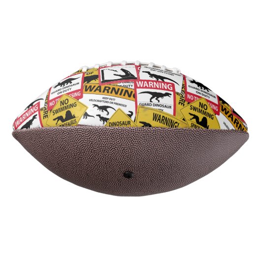 Dinosaur Attentie Signs American Football (Gedraaid 270)