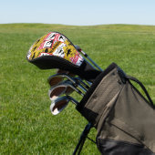 Dinosaur Attentie Signs Golfheadcover (Insitu)