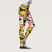 Dinosaur Attentie Signs Leggings (Rechts)