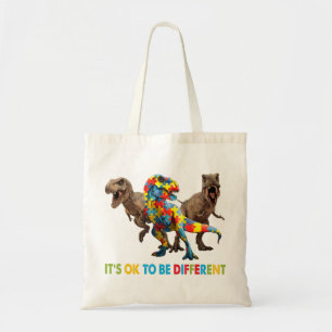 Dinosaur Autism Awareness Design beschikt over een Tote Bag