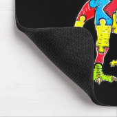Dinosaur Autism Awareness Puzzle Piece Boys Kinder Muismat (Hoek)
