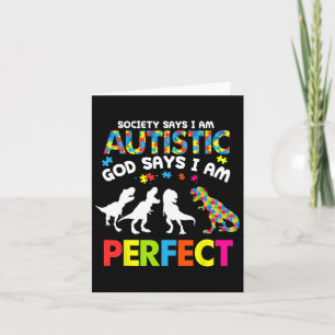 Dinosaur Autism Society zegt dat autistische God h Kaart
