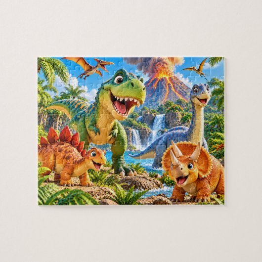 Dinosaur Avontuur Legpuzzel (Horizontaal)