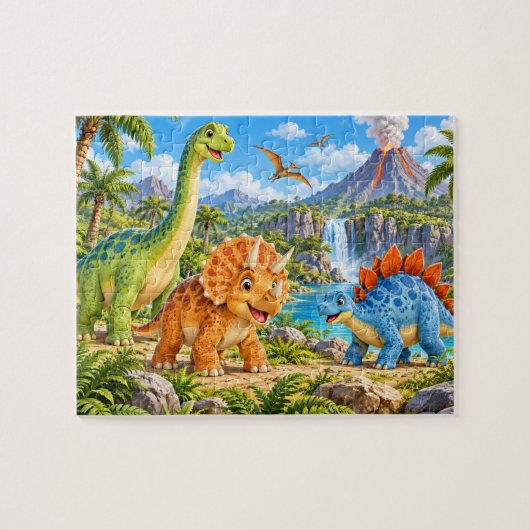 Dinosaur Avontuur Legpuzzel (Horizontaal)