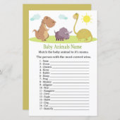 Dinosaur Baby Animals Name Game (Voorkant / Achterkant)
