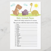 Dinosaur Baby Animals Name Game (Voorkant)