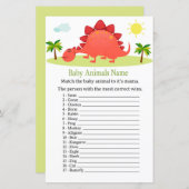 Dinosaur Baby Animals Name Game (Voorkant / Achterkant)