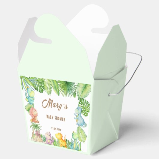 Dinosaur Baby Bedankdoosjes (Geopend)