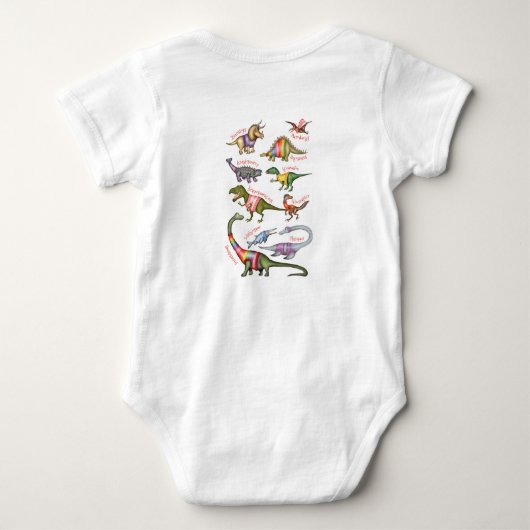 Dinosaur baby bodysuit (Achterkant)