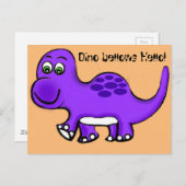 Dinosaur Baby Briefkaart (Voorkant / Achterkant)