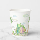 Dinosaur Baby Papieren Bekers (Achterkant)