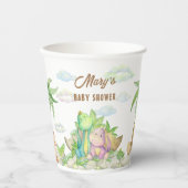 Dinosaur Baby Papieren Bekers (Voorkant)