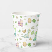 Dinosaur Baby Papieren Bekers (Voorkant)