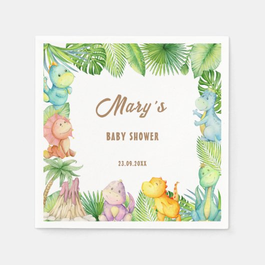 Dinosaur Baby Servet (Voorkant)