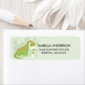 Dinosaur Baby shower Adres Etiket (Insitu)