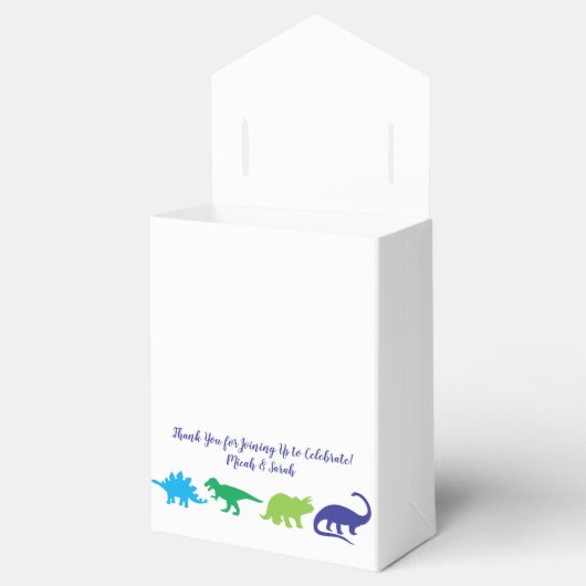 Dinosaur Baby shower Bedankdoosjes (Geopend)