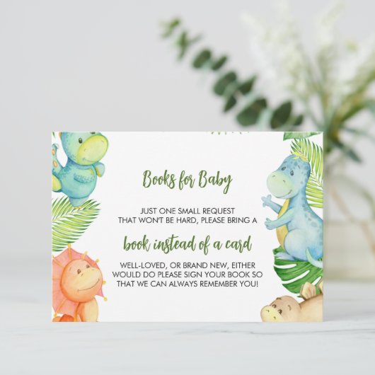 Dinosaur Baby shower Books for Baby (Staand voorkant)