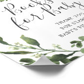 Dinosaur Baby shower Books for Baby Sign Poster (Hoek)