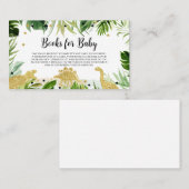 Dinosaur Baby shower Books for Baby Visitekaartje (Voorkant / Achterkant)