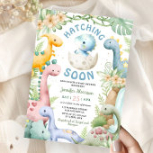 Dinosaur Baby Shower Boy Blue Dino  Kaart