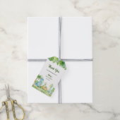 Dinosaur Baby shower Dank u Cadeaulabel (Met Touw)