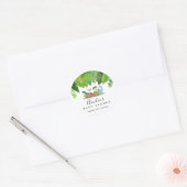 Dinosaur Baby shower Favor Classic Round Sticker (Envelop)
