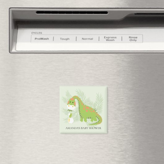 Dinosaur Baby shower Favor Magnet (Insitu (Vaatwasser))