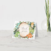 Dinosaur Baby shower Hartelijk dank Bedankkaart (Voorkant)