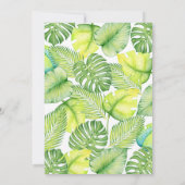 Dinosaur Baby shower Invitation Boy Kaart (Achterkant)