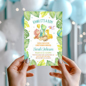 Dinosaur Baby shower Invitation Boy Kaart