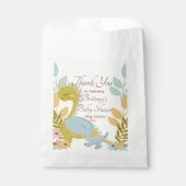 Dinosaur Baby shower Invitation, Gender Neutral Bedankzakje (Voorkant)