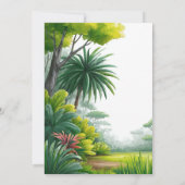 Dinosaur Baby Shower Invitation Kaart (Achterkant)