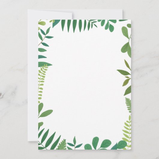 Dinosaur Baby shower Invitation Kaart (Achterkant)