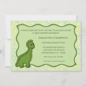 Dinosaur Baby shower Invitation Kaart (Voorkant)