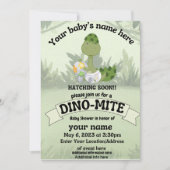 Dinosaur Baby shower Invitation Kaart (Voorkant)