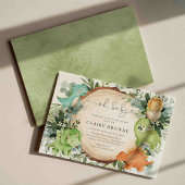 Dinosaur Baby shower Invitation Kaart