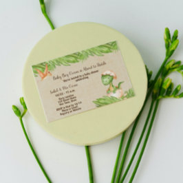 Dinosaur Baby shower Invitation Kaart