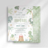 Dinosaur Baby shower Invitation Kaart