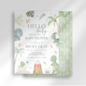 Dinosaur Baby shower Invitation Kaart