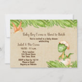 Dinosaur Baby shower Invitation Kaart (Voorkant)