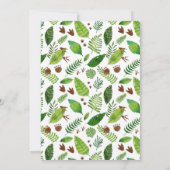 Dinosaur Baby shower Invitation Kaart (Achterkant)