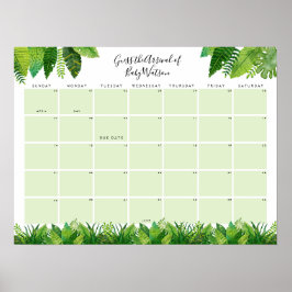 Dinosaur Baby shower Raad Vervaldatum Poster